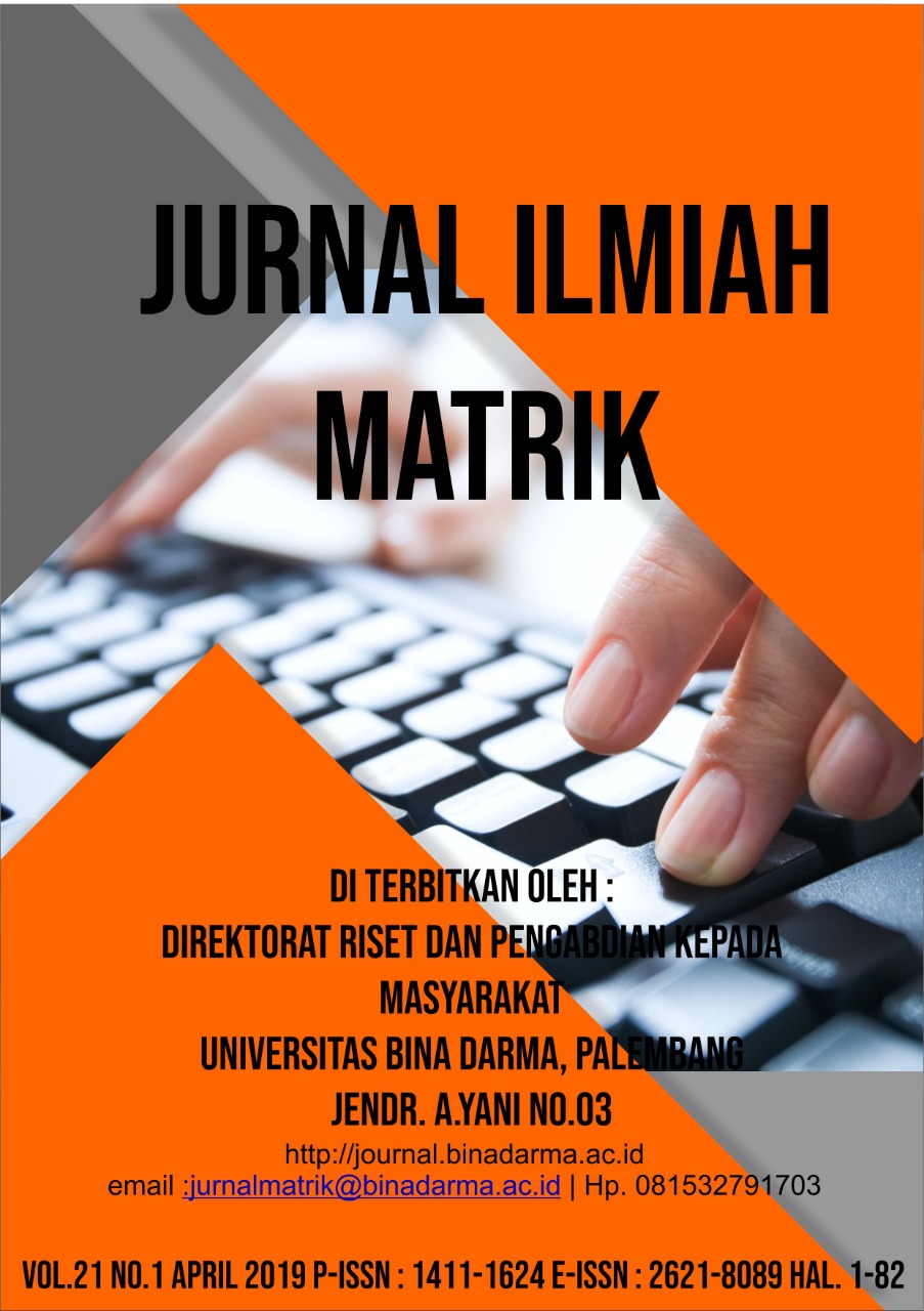 Cover Jurnal Ilmiah Matrik Baru