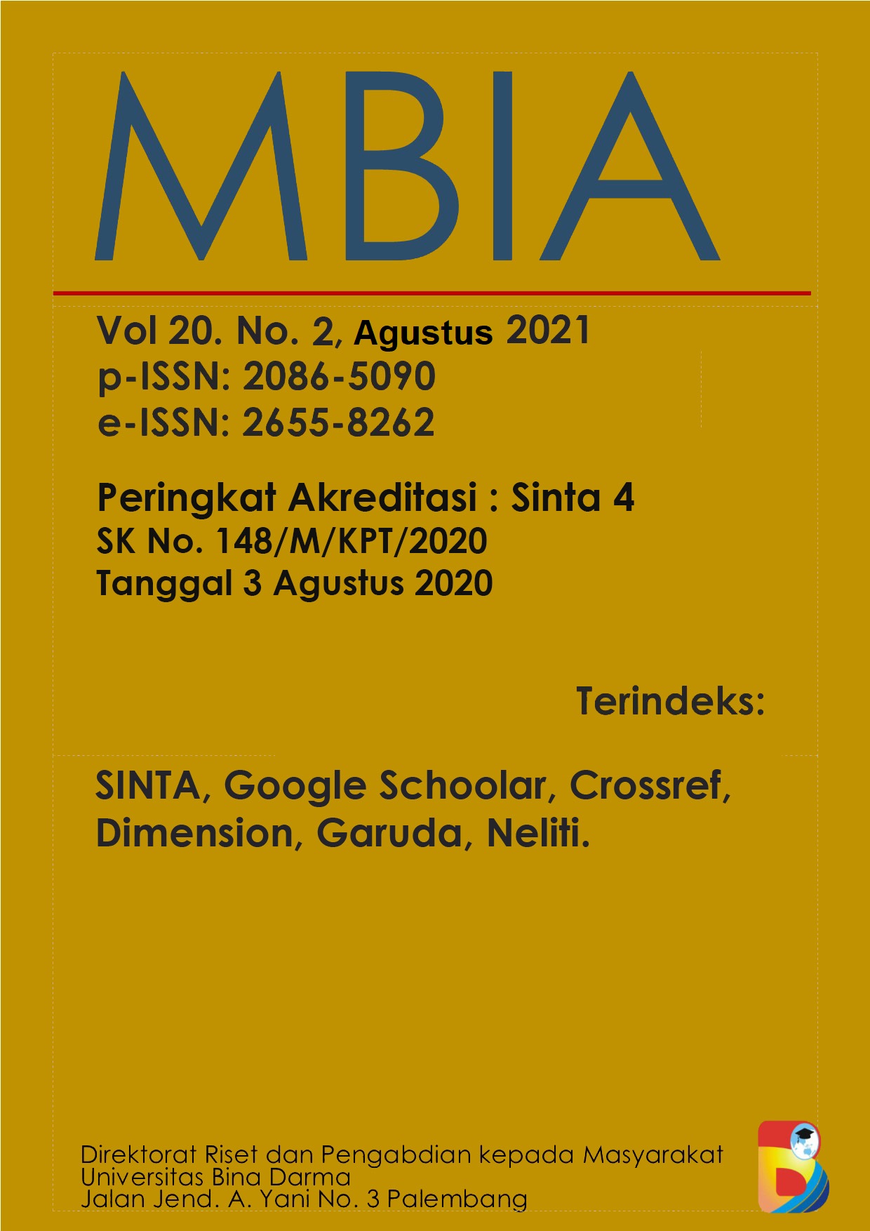 Vol. 20 No. 2 (2021): Management, Business, and Accounting (MBIA) | MBIA